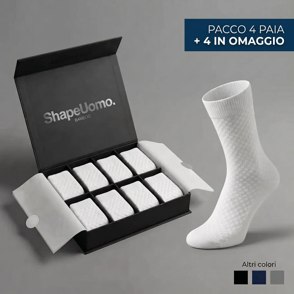 Calze ShapeUomo in fibra di bambù — altezza media premium