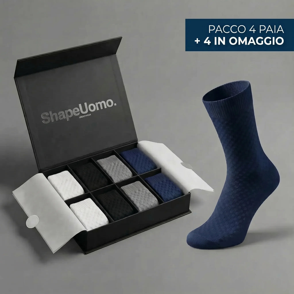 Calze ShapeUomo in fibra di bambù — altezza media premium