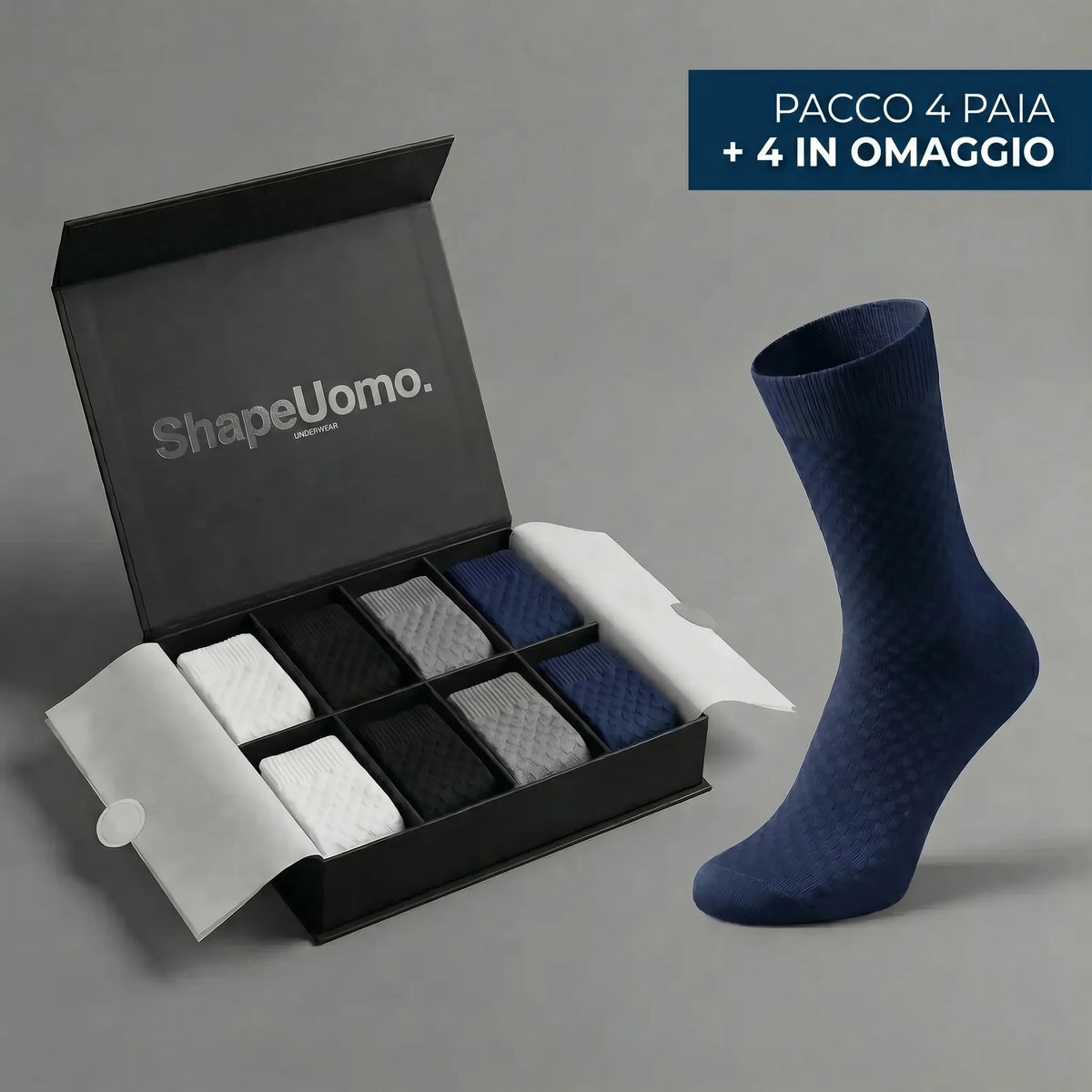 Calze ShapeUomo in fibra di bambù — altezza media premium