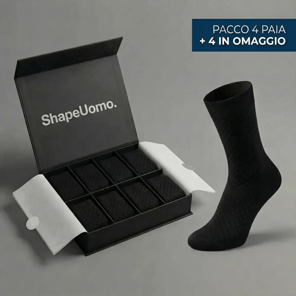 Calze ShapeUomo in fibra di bambù — altezza media premium