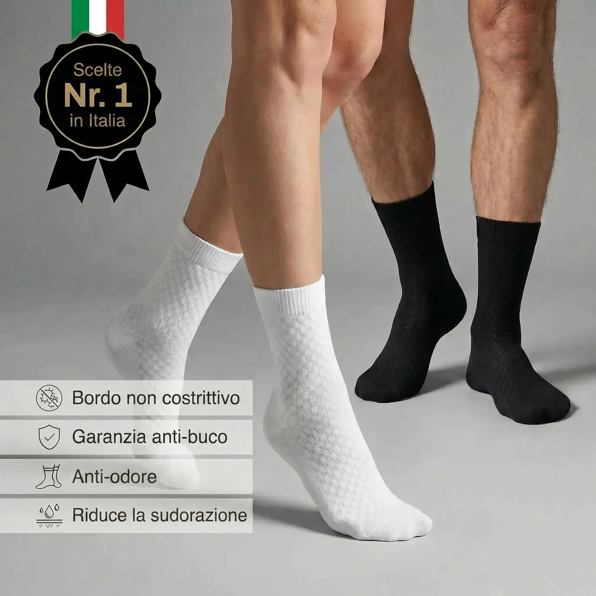 Calze ShapeUomo in fibra di bambù — altezza media premium