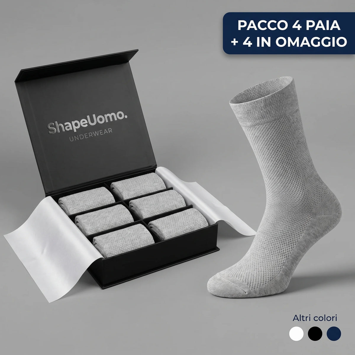 Calze ShapeUomo in fibra di bambù — altezza media premium